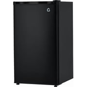 BeesClover 3.2 Cu. Ft Mini Fridge with Freezer, Compact Refrigerator with Single Door, Energy Saving, Small Fridge Adjustable Thermostat Control, Mini fridge for Bedroom, Dorm, Office, Silver