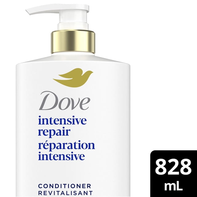 Dove Revitalisant Réparation Intensive Soin des Protéines Bio + Sérum Aminé, 828 ml