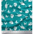 thumbnail image 1 of Soimoi Rayon Fabric Bird & Cat Animal Print Fabric by The Yard 42 Inch Wide, 1 of 3