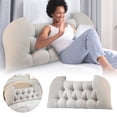 thumbnail image 1 of WIFKLSIIPG Reading Pillow Soft Bed Rest Pillow Comfortable Back Support Cushion for Sitting in Bed Reading Watching TV Relaxing, 1 of 5
