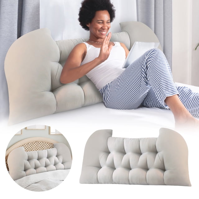 WIFKLSIIPG Reading Pillow Soft Bed Rest Pillow Comfortable Back Support Cushion for Sitting in Bed Reading Watching TV Relaxing