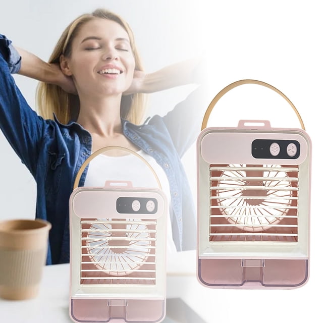Mini Refroidisseur d'Air Fonctionnel Alimenté par Batterie USB pour Pulvérisation Dortoir Bureau Humidification de l'Air