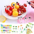 thumbnail image 1 of Vacemry 4Pcs Fruit Forks Plastic, Cute Animal Fruit Picks for Cake Snack Platter, Lunch Box Decoration Kitchen Party Table Dessert Appetizer, 1 of 9