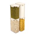 thumbnail image 1 of Sorbus 4-Pack Tall Rectangle Food Storage Containers with Lids, Clear, Stackable, 1 of 8
