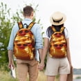 thumbnail image 4 of Vsdgher Sunglasses Yellow Duck Print Canvas Backpack Travel Rucksack Unisex Knapsack 15.7/17.7Inch Laptop Backpack for Work,College-Medium, 4 of 5