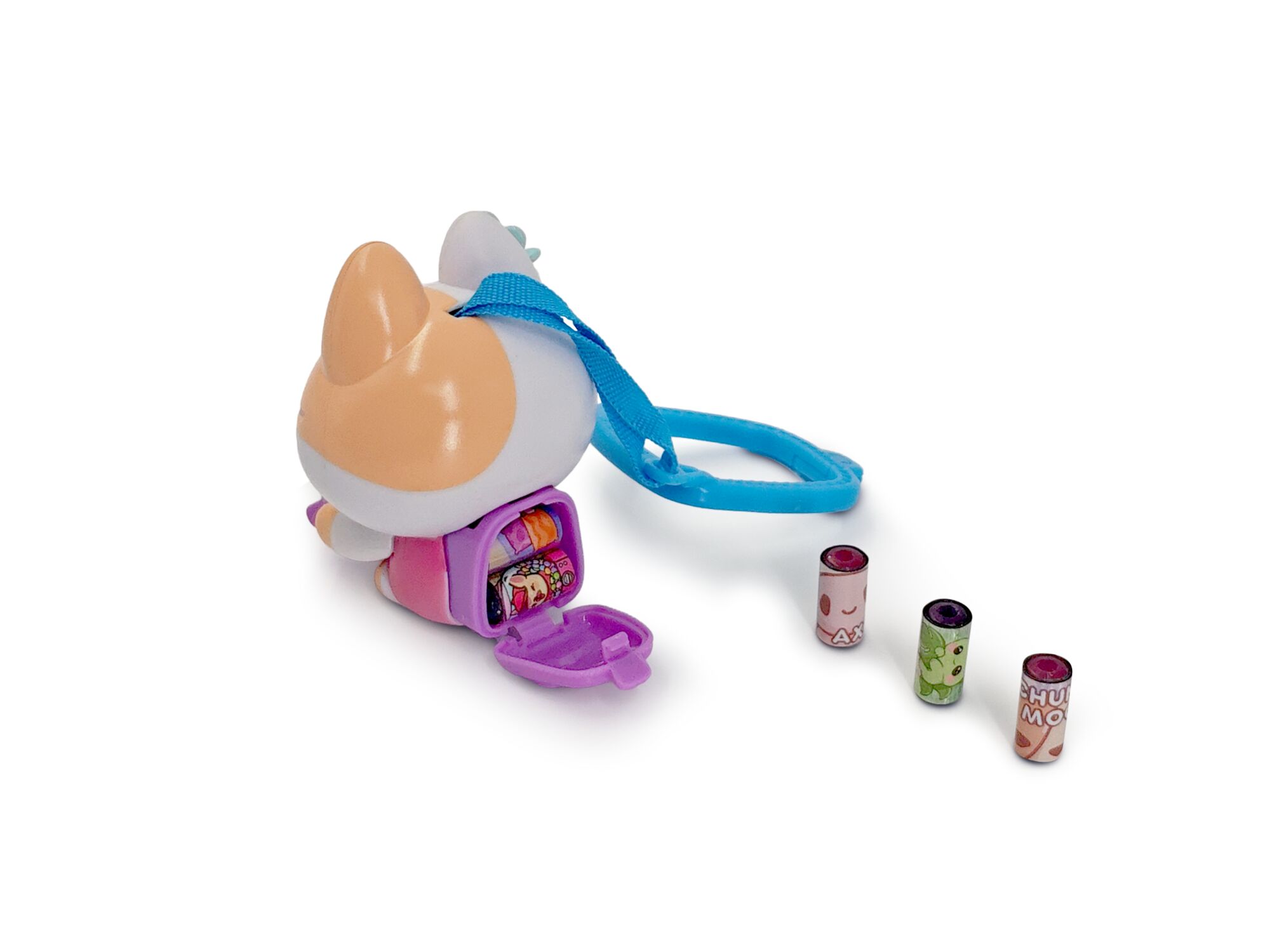 STICKI ROLLS STICKI MATES - MINI PERSONNAGES DISTRIBUTEURS D'AUTOCOLLANTS À COLLECTIONNER - 50 AUTOCOLLANTS & ATTACHE POUR SAC À DOS - Dès 5 ans