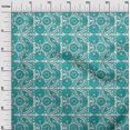thumbnail image 3 of oneOone Georgette Viscose Turquoise Blue Fabric Block Sewing Material Print Fabric By The Yard 42 Inch Wide, 3 of 5