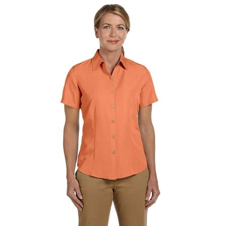 Harriton Ladies' Barbados Textured Camp Shirt