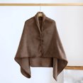 thumbnail image 2 of RXMEKW Flannel Shawl Blanket for Women, Winter Warm Cloak Wrap, Thick Solid Color Reversible Wearable Blanket for Indoor and Outdoor Use, 2 of 4