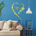 thumbnail image 4 of VogueV Heart-Shaped Acrylic Mirror Wall Sticker - Bedroom Vanity Decor A, 4 of 5
