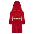 thumbnail image 2 of Alvivi Enfants Garçons Robe de Boxe Art Martial Muay Thaï Uniforme Manches Longues Kick Boxe Robe à Capuche Ensembles Bourgogne 12, 2 of 7