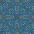 thumbnail image 1 of Ahgly Company Machine Washable Indoor Square Transitional Blue Ivy Blue Area Rugs, 5' Square, 1 of 7