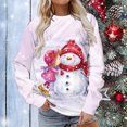 thumbnail image 1 of Femmes Hoodies Women Manches Longues Casual Christmas Impression Pull Col Rond Tunique Tops Sweatshirts Mignons sur Clearance, 1 of 5