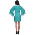 thumbnail image 4 of Moomaya Printed&nbsp;Bathrobe&nbsp;For Girls Bell Sleeves&nbsp;Robe&nbsp;For Women Crossover&nbsp;Robes, 4 of 6