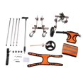 thumbnail image 2 of Pet Wheelchair, Prevent Slipping Portable Pet 4 Rounds Wheelchair Aluminum Alloy Hook  With Handles For Dogs CJC08 Coffee, 2 of 8