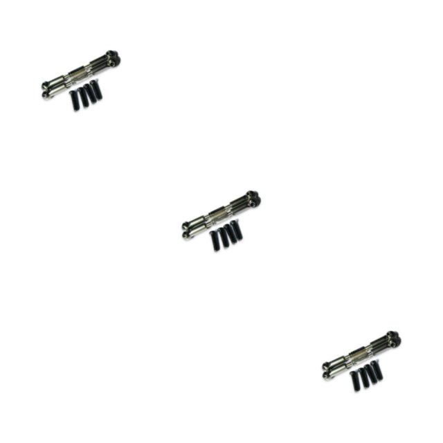 Smilepp Aluminum Alloy Front Rear Servo Link For 1/18 Hobbico Dromida RC Car S Performance With Premium Aluminum Alloy Front titanium 3Set