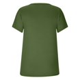 thumbnail image 4 of AherBiu Womens Tops Summer Short Sleeve Basic Tees Shirts Round Neck Slim Fitted Solid Color Tops, 4 of 6