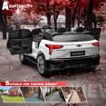 thumbnail image 5 of VOLTZ TOYS Licensed Chevrolet Blazer 24V 2-Seater Kids Ride On Car - Power Battery, Dual 65W Motors, Remote Control, LED Lights & Music - White, 5 of 5