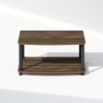 thumbnail image 4 of Furinno Turn-N-Tube 2-Tier Multipurpose Printer Stand Display & Storage Shelf, Columbia Walnut/Black, 4 of 6