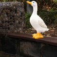 thumbnail image 3 of Cartoon Fairy Garden Duck Statue Craft Miniature for Patio Housewarming Gift Medium, 3 of 7