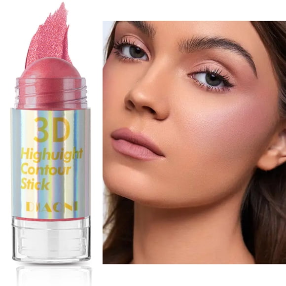 EGNMCR Blush The Brush Cream To Powder Blush Stick 2-in-1 Blush And Lip Makeup Stick Multi Functional Lazy Eye Shadow Powder Blusher A canmake