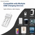 thumbnail image 3 of 50W/10A 10-Ports USB Charging Station Multi Port Hub Charger for Multiple Devices Extension Socket ,Easy to Use, 3 of 7