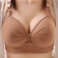 thumbnail image 4 of Timegard 2pc Bras for Women No Underwire Plus Size Adjustable Strap Ruched Comfort Everyday Bralette, 4 of 4