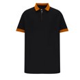 thumbnail image 4 of ylioge Mens Shirts Short Sleeve Golf Tees Shirt Office Work Pullover Button Collared Casual Color-Block Loose Comfort Tshirts Tops, 4 of 6