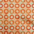 thumbnail image 1 of oneOone Viscose Chiffon Orange Fabric Circle Craft Projects Decor Fabric Printed By The Yard 42 Inch Wide, 1 of 4