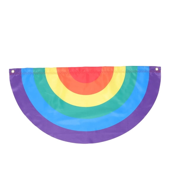 1Pc Decorative Rainbow Flag Homosexual Pride Flag Portable Outdoor Banner