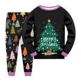 thumbnail image 1 of Ketyyh-chn99 Robe de Noël pour Tout-Petit Bébé Fille Ensemble Garçons et Filles Pantalon Long Coupe Régulière Manches Longues Col Rond Imprimé 3D Taille pour 3-4 Ans, Noir, 1 of 6