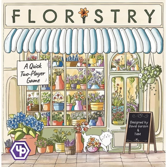 Asmodee - Up Games - Floristry - Jeu de Société Idéal pour s'Amuser en Famille - Pour 2 Joueurs - À partir de 8 ans - Anglais