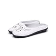 thumbnail image 3 of Woobling Womens Mules & Clogs Slip On Loafers Closed Toe Slides Lightweight Flats Work Slippers White 7.5, 3 of 9