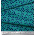 thumbnail image 2 of Soimoi Blue Silk Fabric Deodar Cedar Tree Print Sewing Fabric Yard 42 Inch Wide, 2 of 5