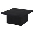 thumbnail image 4 of Coaster Devar Square Engineered Wood Cocktail Coffee Table in Black, 4 of 8