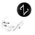 thumbnail image 4 of fastboy 1 Paire de Boutons de Manchette Lettre pour Hommes Initiale Formelle Alphabet en Acier Inoxydable, Lettre Z, 4 of 7