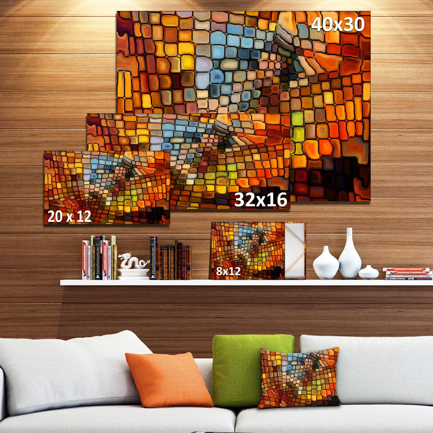 Impression sur toile « Dreaming Of Stained Glass » Design Art
