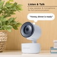 thumbnail image 3 of Merkury Smart Indoor Camera 1080p - Auto-Tracking Wi-Fi Security Camera, White (1-pack), 3 of 9