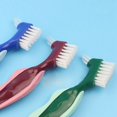 thumbnail image 3 of Denture Brush Dual Head Non-slip Handle False Teeth Toothbrush Denture Supplies, 3 of 10