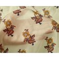 thumbnail image 4 of oneOone Silk Tabby Fabric Leaves & Floral Block Print Fabric By The Yard 42 Inch Wide, 4 of 5