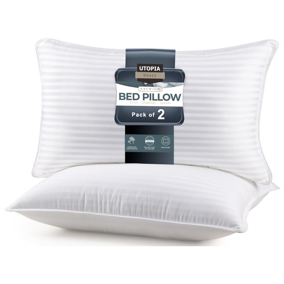 Utopia Bedding Bed Pillows for Sleeping King Size, Set of 2, Cooling Hotel Quality, for Back, Stomach or Side Sleepers