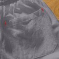 thumbnail image 5 of Styesk Mens Shorts Man Solid-Color Casual Pocket Cotton-Linen Drawstring Elastic-Waist Half Shorts Pants, 5 of 5