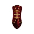 thumbnail image 1 of YiZYiF Boys Medieval Renaissance Clothes V Neck Tailcoat Steampunk Vest for Kids Red 8, 1 of 5