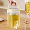 thumbnail image 1 of Large Capacity Cold Water Kettle with Faucet | Portable Plastic Refrigerator Water Dispenser | Household Cold Brewing Pitcher for Tea & Drinks | 1 Gallon, 1 of 7
