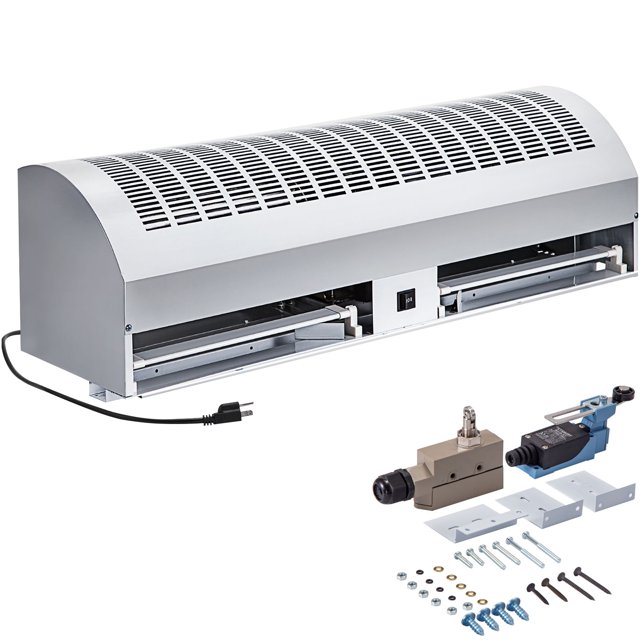 VEVOR Rideau d'Air 36 Pouces, 2 Vitesses Rideau d'Air Intérieur Commercial, Testé selon les Normes UL Certifié, Certifié CE, Volume d'Air 1500 CFM avec 2 Micro-Interrupteurs Faciles à Installer (Interrupteur de Limite), 110 V Non Chauffé