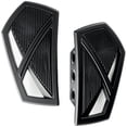 thumbnail image 1 of Krator Motorcycle Mini Floorboards, Compatible With Harley Davidson Models, 360 Degree Adjustable, Black, Harley Foot Pegs, Front Rider Rear Passenger Footboards, Motorcycle Accessories, 1 of 9