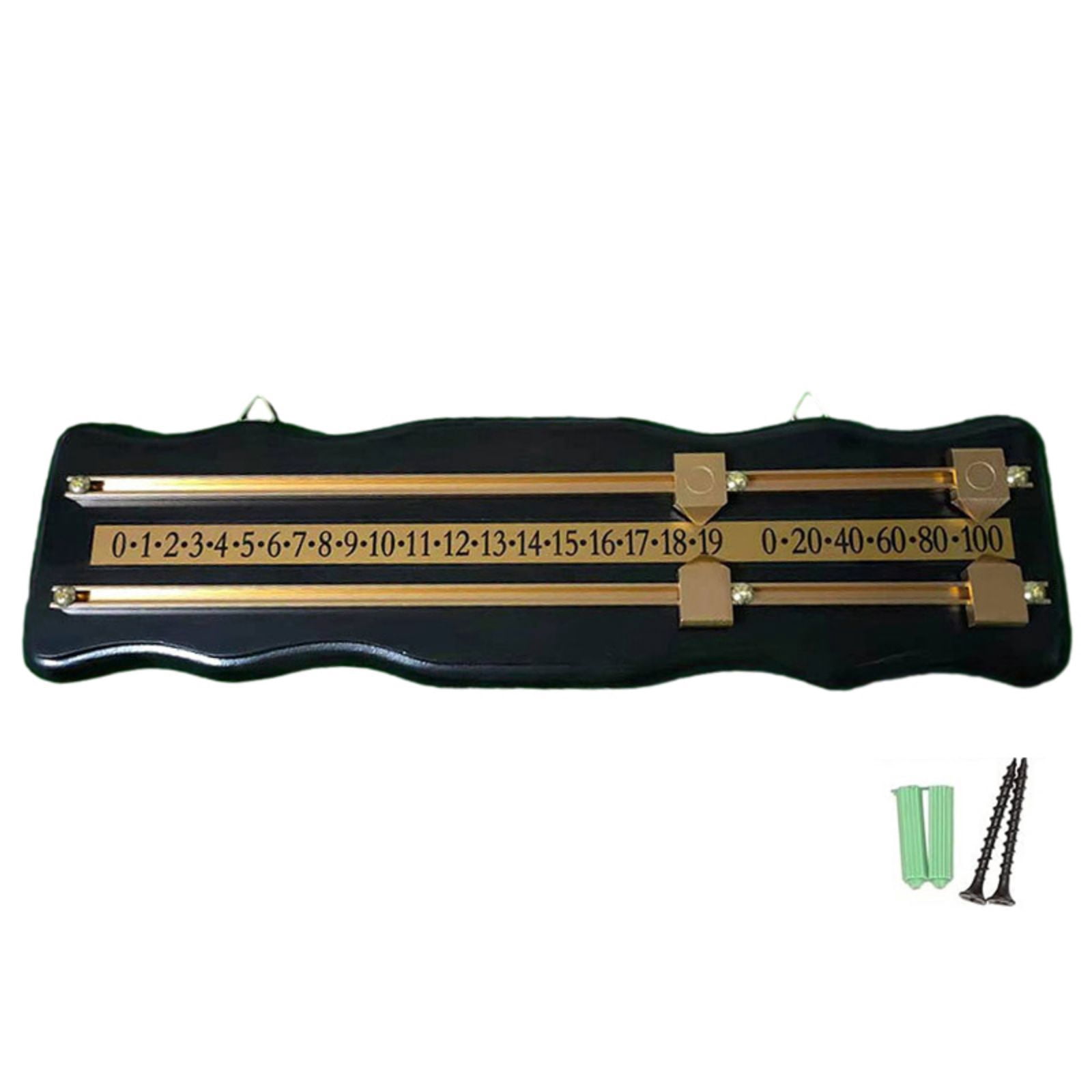 Tableau de Score Mural Tableau de Score Snooker Tableau de Score en Bois Teinté Accessoires de Billard pour Basketball, Tennis de Table