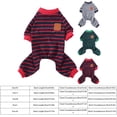 thumbnail image 2 of SIfdSeng Dog Shirts for Medium Dogs Boy Funny Four Seasons Pet Clothes Warm Pajamas Cotton Soft and Comfortable Simple Striped Colorblocking Design Dog Clothes Medium Sized Dog Pet Clothes for Cats, 2 of 8
