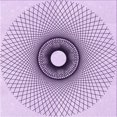 thumbnail image 1 of Ahgly Company Tapis d'Intérieur Lavable à la Machine, Carré, Transitionnel, Fleur Violette Violette, Tapis de Zone, 6 Pieds Carré, 1 of 7