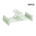 thumbnail image 1 of 10pcs Pants Hangers Plastic Space Saving Non-Slip Skirt Hangers with Clips, 1 of 6